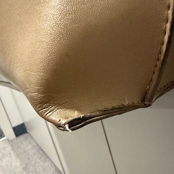 Neiman Marcus Gold Tote with Cut-Out Design - Picture 8 of 16